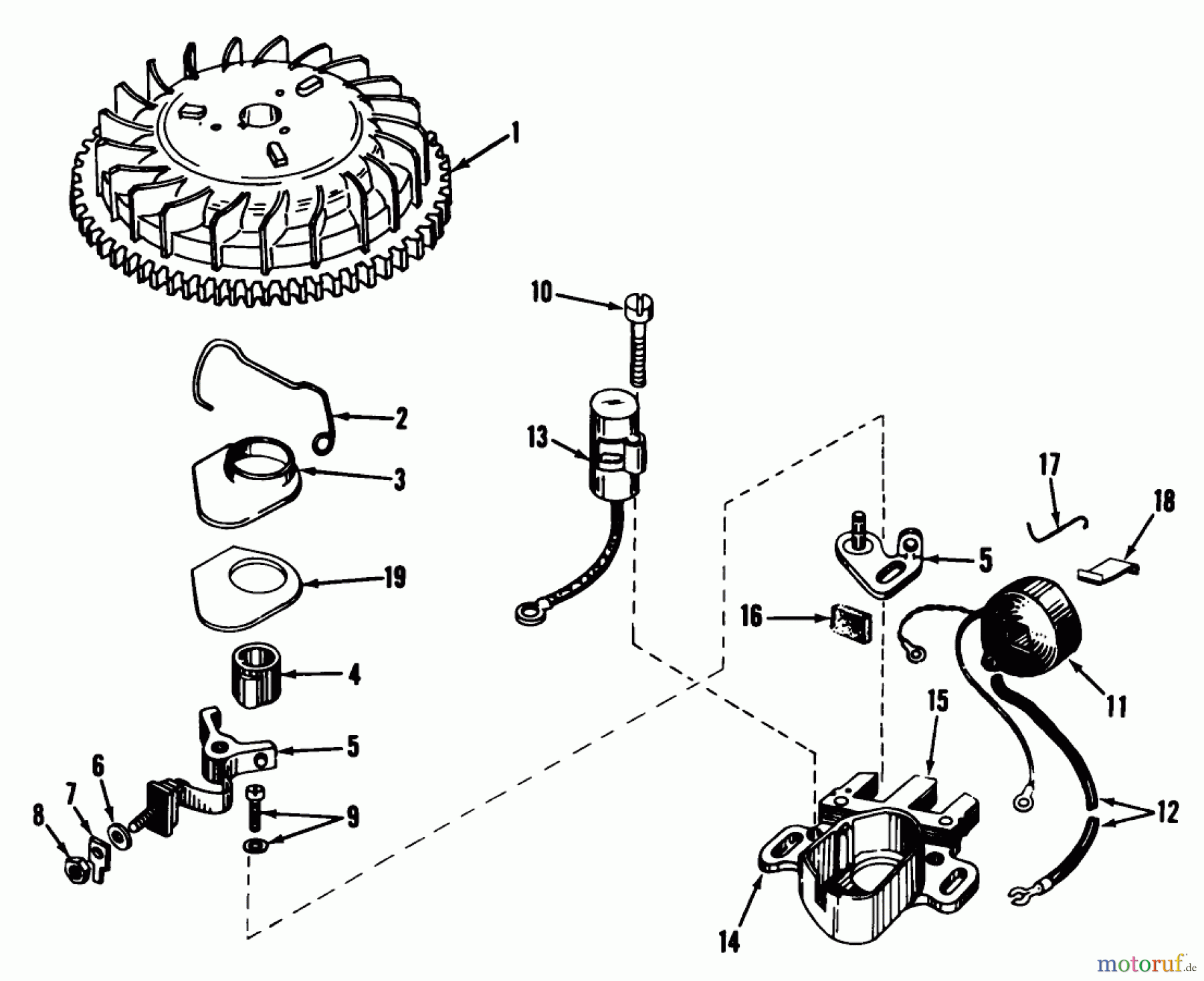  Toro Neu Mowers, Walk-Behind Seite 2 21666 - Toro Whirlwind Lawnmower, 1970 (0000001-0033908) MAGNETO NO. 610772