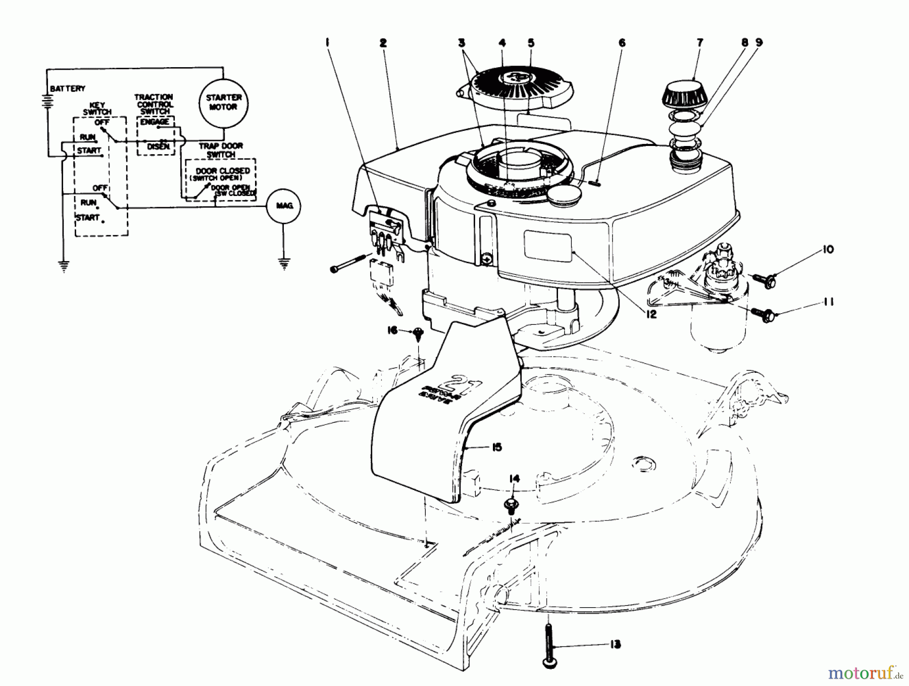  Toro Neu Mowers, Walk-Behind Seite 2 21658 - Toro Whirlwind II Deluxe, 1978 (8000001-8999999) ENGINE ASSEMBLY MODEL NO. 21738