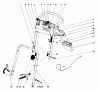 Toro 21658 - Whirlwind II Deluxe, 1978 (8000001-8999999) Ersatzteile HANDLE ASSEMBLY MODEL NO. 21738