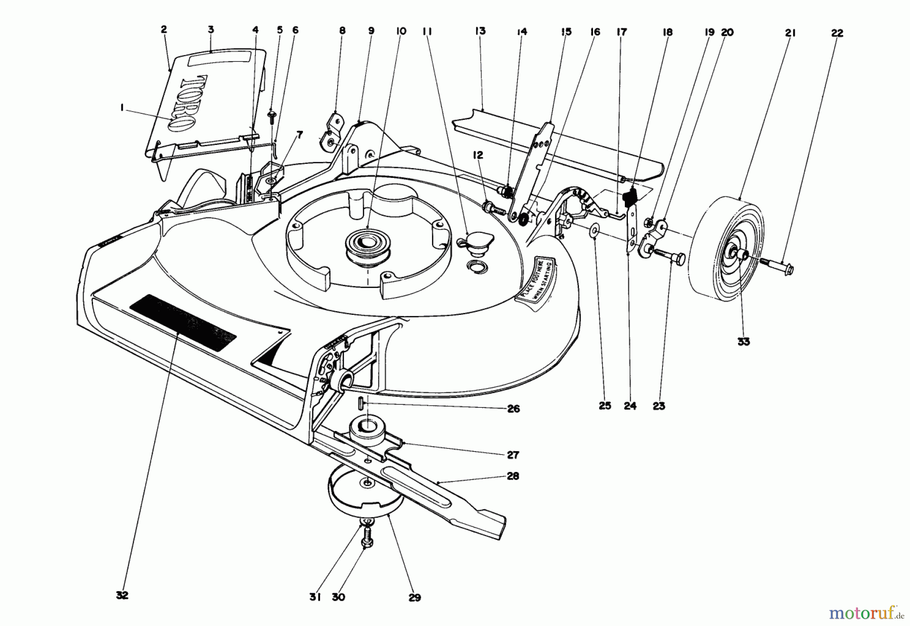 Toro Neu Mowers, Walk-Behind Seite 2 21738 - Toro Whirlwind Lawnmower, 1979 (9000001-9999999) HOUSING ASSEMBLY