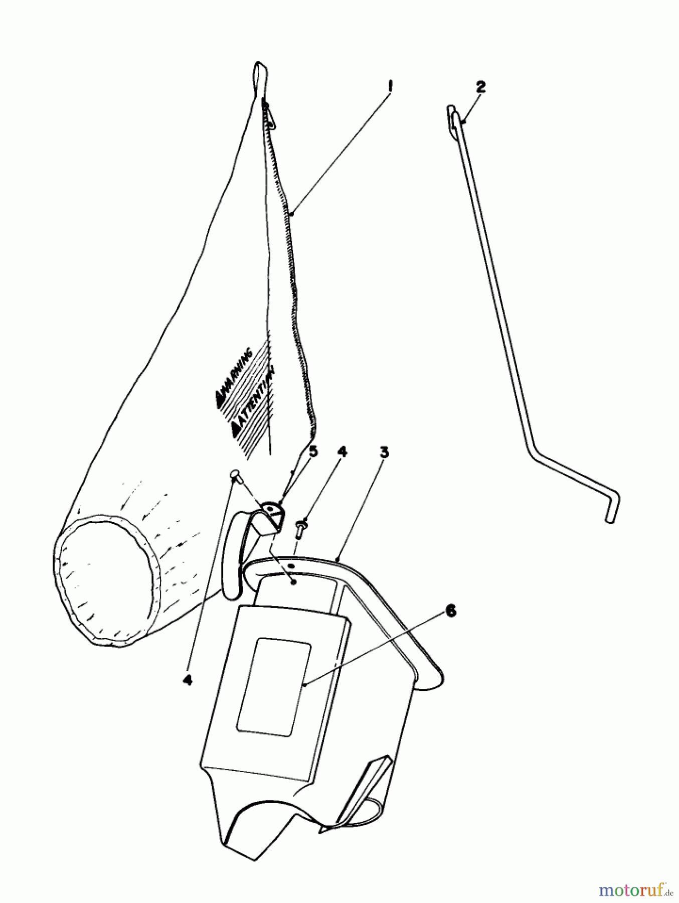  Toro Neu Mowers, Walk-Behind Seite 2 21738 - Toro Whirlwind Lawnmower, 1982 (2000001-2999999) BAGGING KIT NO. 36-8380 (OPTIONAL)