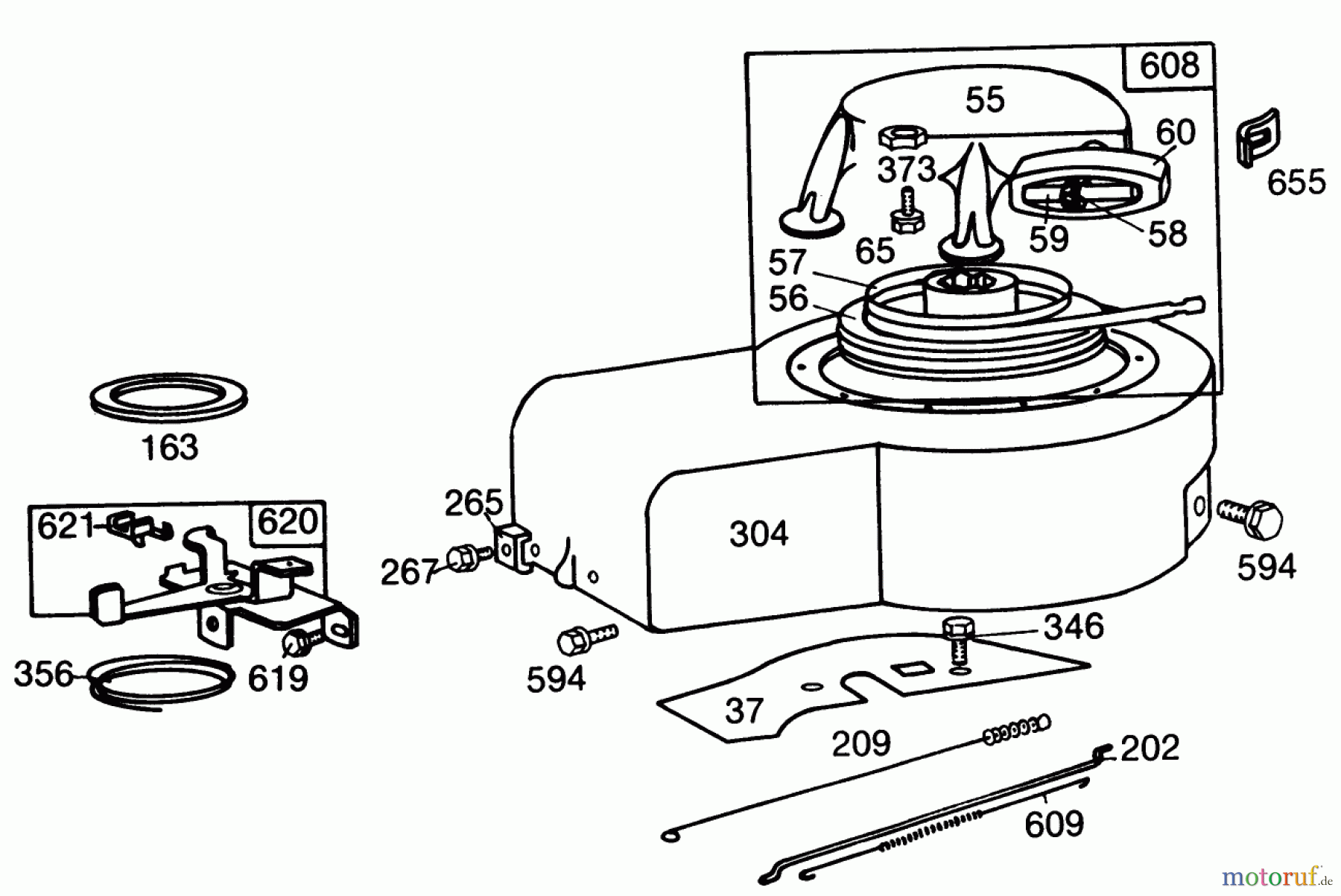 Toro Neu Mowers, Walk-Behind Seite 2 22005 - Toro Lawnmower, 1984 (4000001-4999999) ENGINE BRIGGS & STRATTON MODEL NO. 130902 TYPE 1200-01 #1