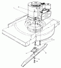 Toro 22005 - Lawnmower, 1986 (6000001-6999999) Ersatzteile ENGINE ASSEMBLY