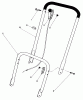 Toro 22005 - Lawnmower, 1986 (6000001-6999999) Ersatzteile HANDLE ASSEMBLY