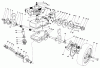 Toro 22015 - Lawnmower, 1983 (3000001-3999999) Ersatzteile GEAR CASE ASSEMBLY (MODEL 22020)