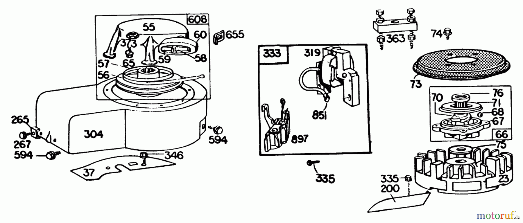 Toro Neu Mowers, Walk-Behind Seite 2 22020 - Toro Lawnmower, 1984 (4000001-4999999) ENGINE BRIGGS & STRATTON MODEL 131922-0163-01 #2