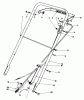 Toro 22015 - Lawnmower, 1984 (4000001-4999999) Ersatzteile HANDLE ASSEMBLY (MODEL 22020)