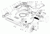 Toro 22015 - Lawnmower, 1984 (4000001-4999999) Ersatzteile HOUSING ASSEMBLY (MODEL 22015)