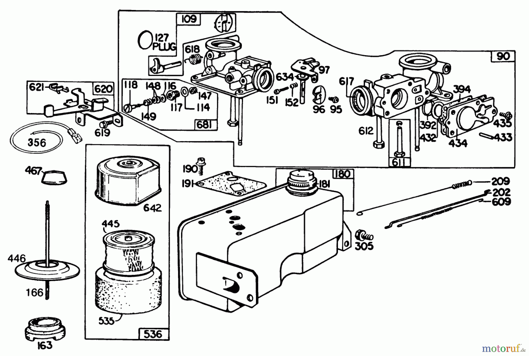 Toro Neu Mowers, Walk-Behind Seite 2 22020 - Toro Lawnmower, 1986 (6000001-6999999) ENGINE BRIGGS & STRATTON MODEL 131922-0163-01 #2