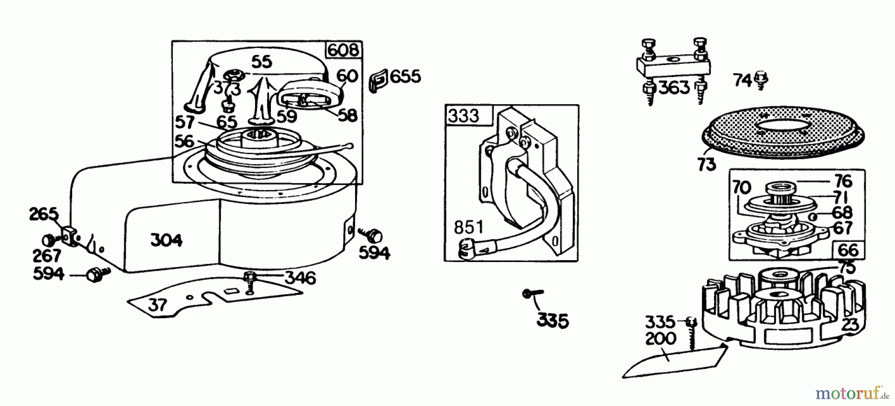  Toro Neu Mowers, Walk-Behind Seite 2 22020 - Toro Lawnmower, 1986 (6000001-6999999) ENGINE BRIGGS & STRATTON MODEL 131922-0163-01 #3