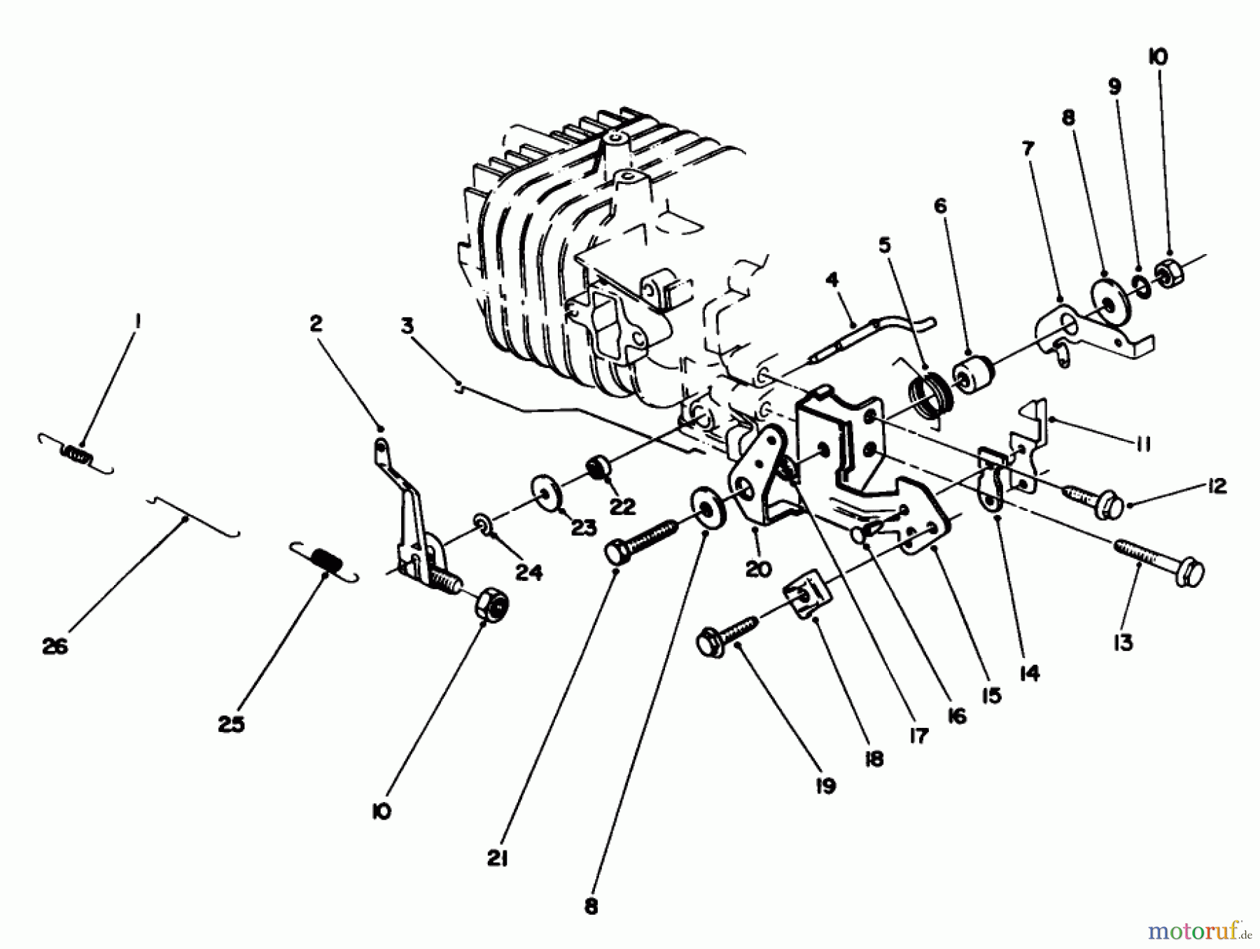 Toro Neu Mowers, Walk-Behind Seite 2 22025 - Toro Lawnmower, 1991 (1000001-1999999) GOVERNOR ASSEMBLY (MODEL NO. 47PL0-3)