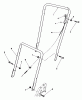 Toro 22025 - Lawnmower, 1991 (1000001-1999999) Ersatzteile HANDLE ASSEMBLY