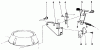 Toro 22026 - Side Discharge Mower, 1992 (2000001-2999999) Ersatzteile BRAKE ASSEMBLY