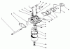 Toro 22026 - Side Discharge Mower, 1992 (2000001-2999999) Ersatzteile CARBURETOR ASSEMBLY (MODEL NO. 47PM1-3)