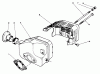 Toro 22026 - Side Discharge Mower, 1992 (2000001-2999999) Ersatzteile MUFFLER ASSEMBLY (MODEL NO. 47PM1-3)