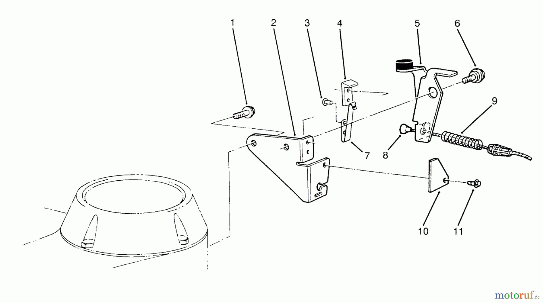 Toro Neu Mowers, Walk-Behind Seite 2 22026 - Toro Side Discharge Mower, 1996 (6900001-6999999) BRAKE ASSEMBLY