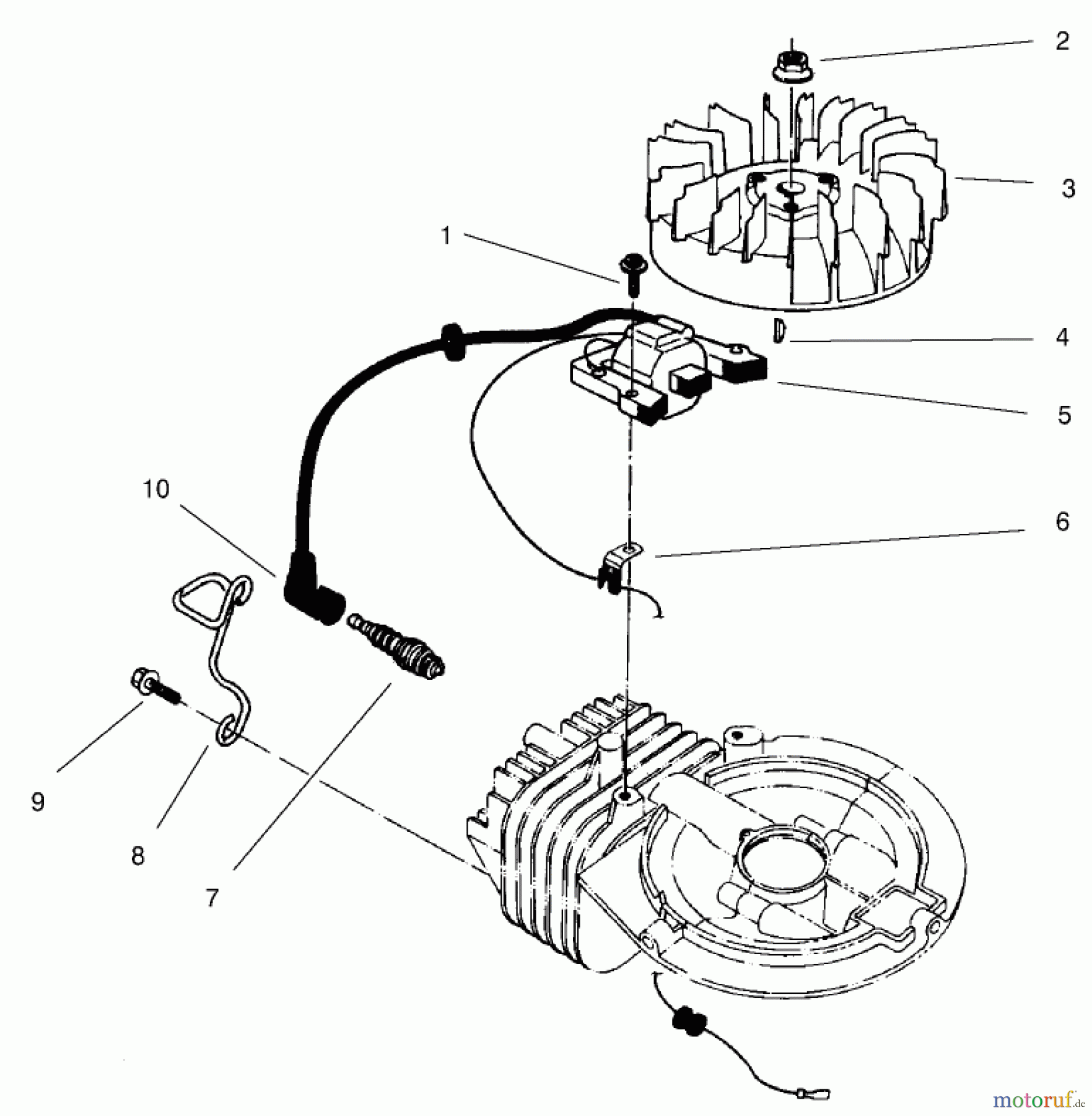  Toro Neu Mowers, Walk-Behind Seite 2 22026 - Toro Side Discharge Mower, 2001 (210000001-210999999) IGNITION ASSEMBLY