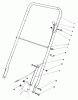 Toro 22035 - Lawnmower, 1987 (7000001-7999999) Ersatzteile HANDLE ASSEMBLY (MODEL 22030)