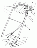 Toro 22030 - Lawnmower, 1988 (8000001-8999999) Ersatzteile HANDLE ASSEMBLY (MODEL 22035)