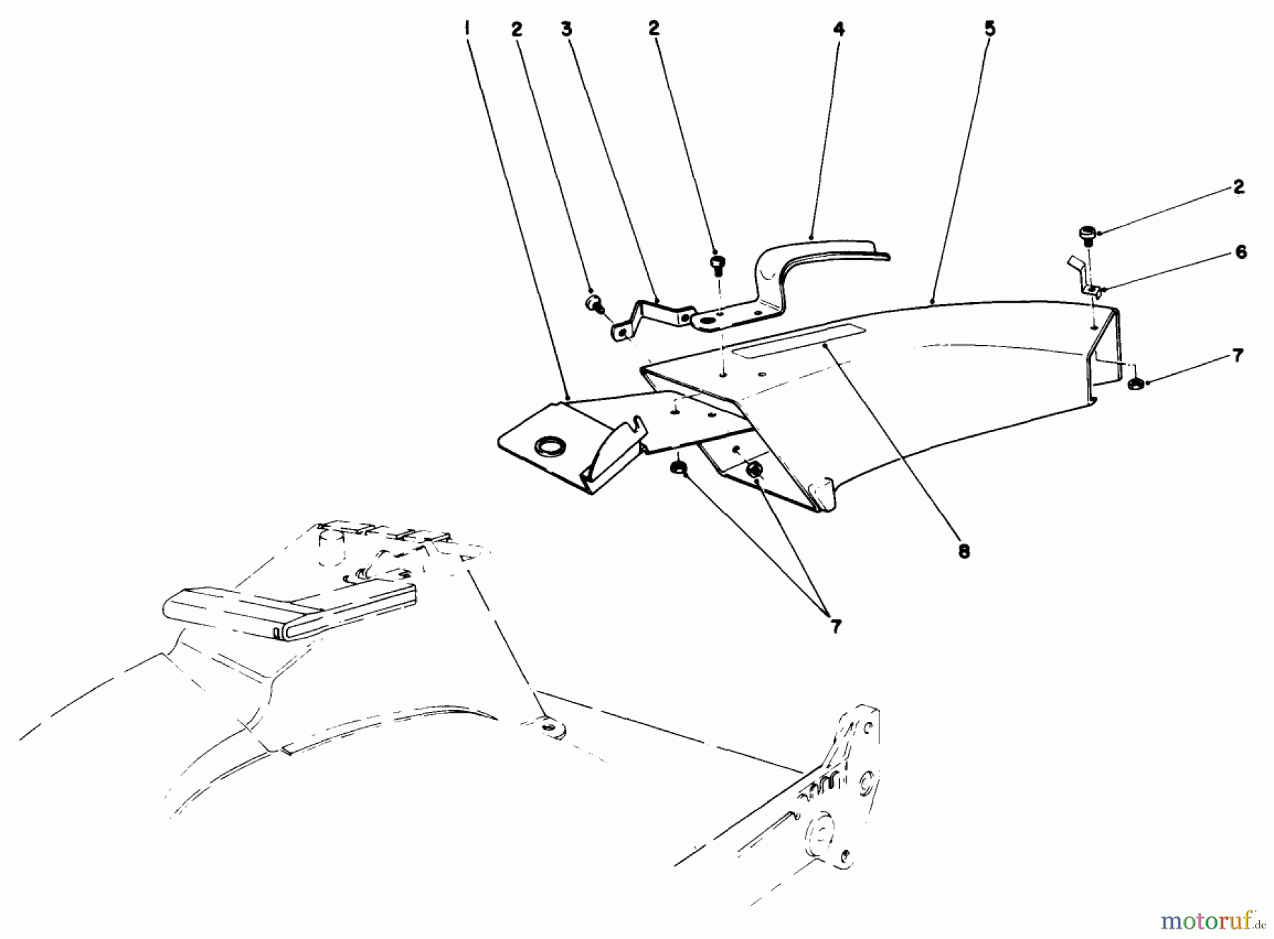 Toro Neu Mowers, Walk-Behind Seite 2 22035C - Toro Lawnmower, 1988 (8000001-8999999) SIDE DISCHARGE CHUTE MODEL NO. 59108 (OPTIONAL)
