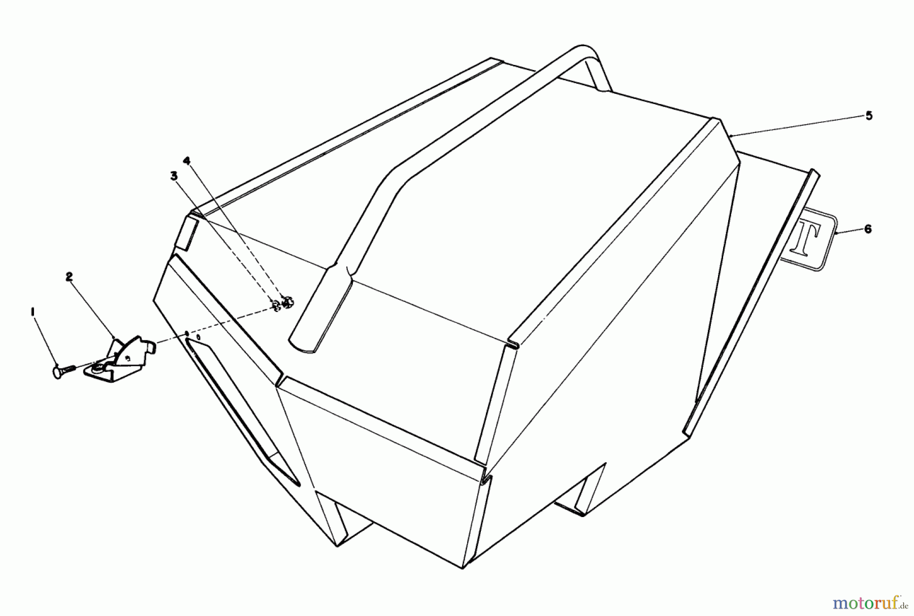  Toro Neu Mowers, Walk-Behind Seite 2 22036 - Toro Lawnmower, 1990 (0000001-0999999) STEEL GRASS CATCHER (MODEL 22099)(OPTIONAL)