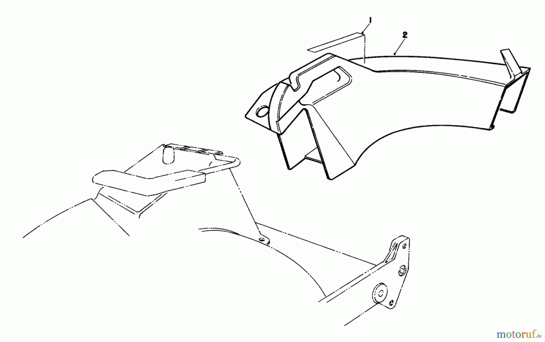 Toro Neu Mowers, Walk-Behind Seite 2 22040 - Toro Lawnmower, 1991 (1000001-1999999) SIDE DISCHARGE CHUTE MODEL NO. 59168 (OPTIONAL)