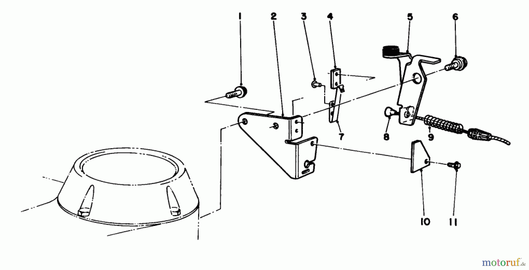  Toro Neu Mowers, Walk-Behind Seite 2 22040 - Toro Lawnmower, 1992 (2000001-2999999) BRAKE ASSEMBLY
