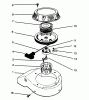 Toro 22040 - Lawnmower, 1994 (4900001-4999999) Ersatzteile RECOIL ASSEMBLY (MODEL NO. 47PR4-3)