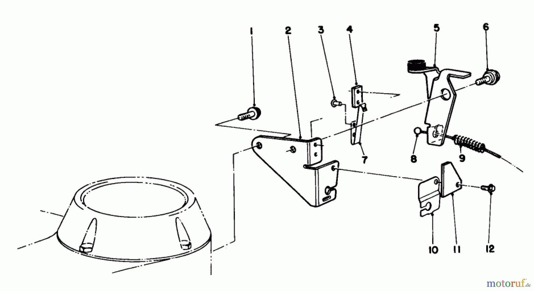  Toro Neu Mowers, Walk-Behind Seite 2 22042 - Toro Lawnmower, 1991 (1000001-1999999) BRAKE ASSEMBLY