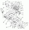 Toro 22042 - Lawnmower, 1991 (1000001-1999999) Ersatzteile HOUSING & WHEEL ASSEMBLY