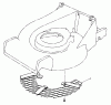 Toro 22042 - Lawnmower, 1991 (1000001-1999999) Ersatzteile LEAF SHREDDER MODEL NO. 59180