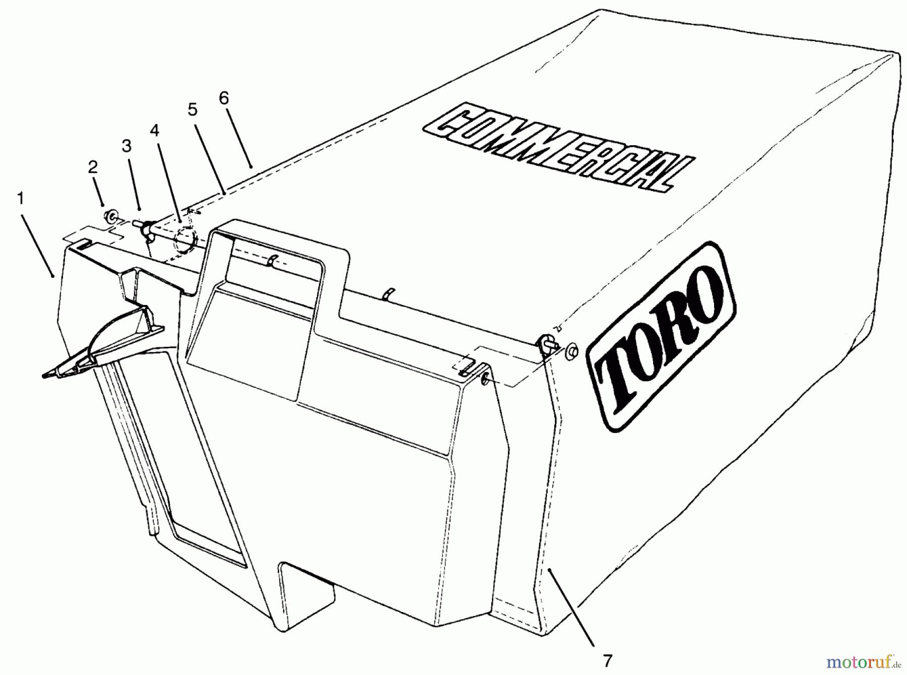  Toro Neu Mowers, Walk-Behind Seite 2 22043 - Toro Lawnmower, 1994 (4900001-4999999) GRASS BAG ASSEMBLY NO. 11-5609