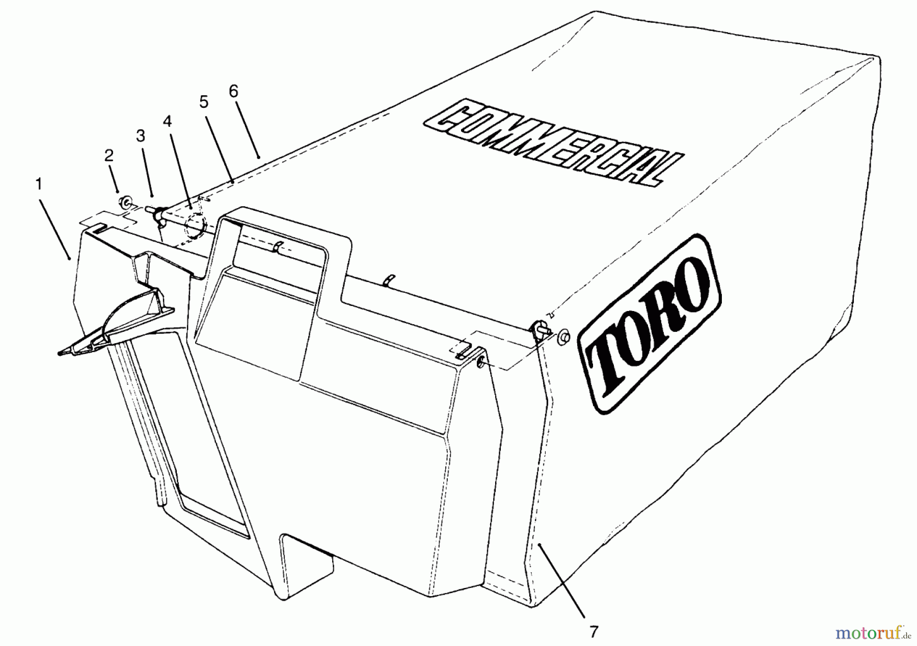 Toro Neu Mowers, Walk-Behind Seite 2 22044BC - Toro Lawnmower, 1995 (5900001-5999999) GRASS BAG ASSEMBLY NO. 11-5609