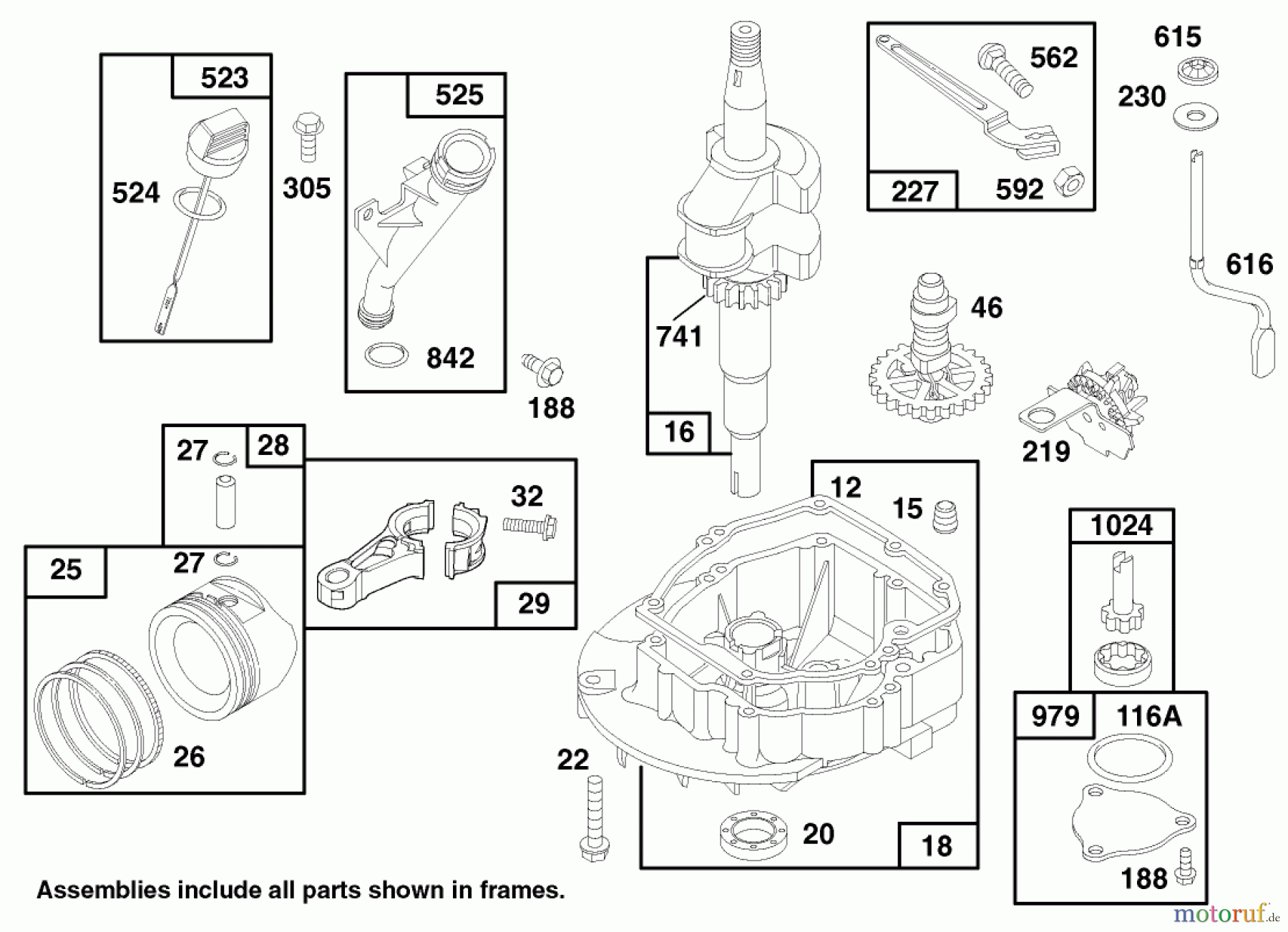 Toro Neu Mowers, Walk-Behind Seite 2 22142 - Toro Lawnmower, 1997 (7900001-7999999) ENGINE GTS 150 #1