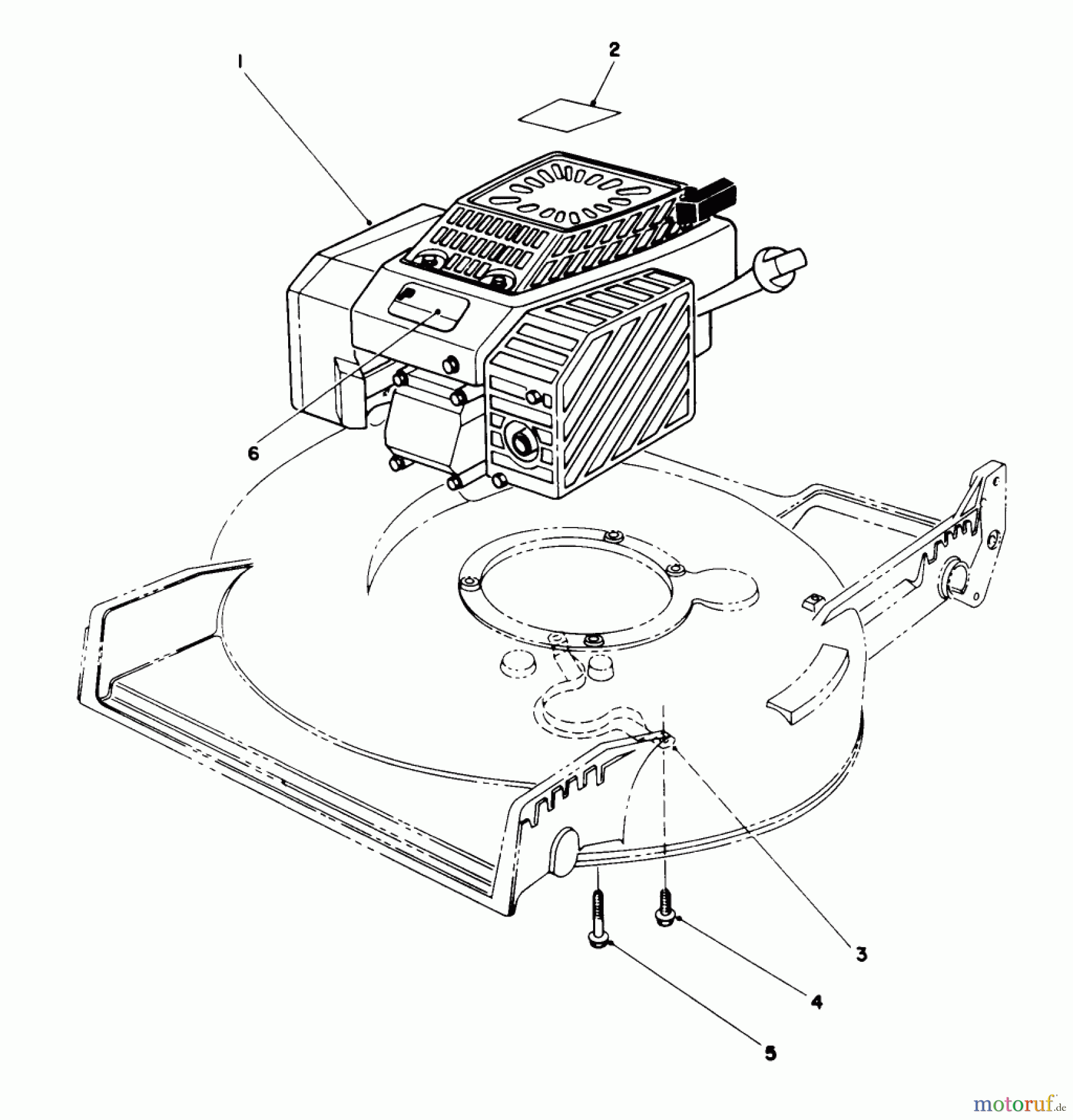 Toro Neu Mowers, Walk-Behind Seite 2 22151 - Toro Lawnmower, 1995 (5900001-5999999) ENGINE ASSEMBLY