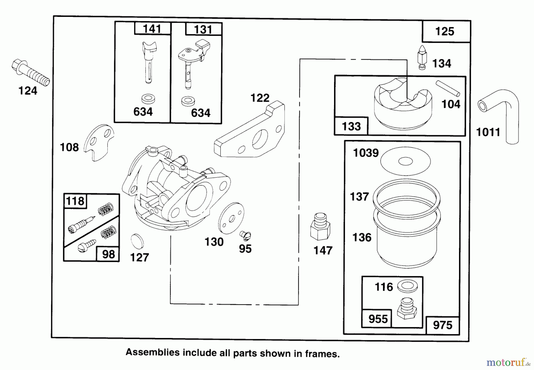 Toro Neu Mowers, Walk-Behind Seite 2 22151 - Toro Lawnmower, 1994 (4900001-4999999) ENGINE GTS 150 #3