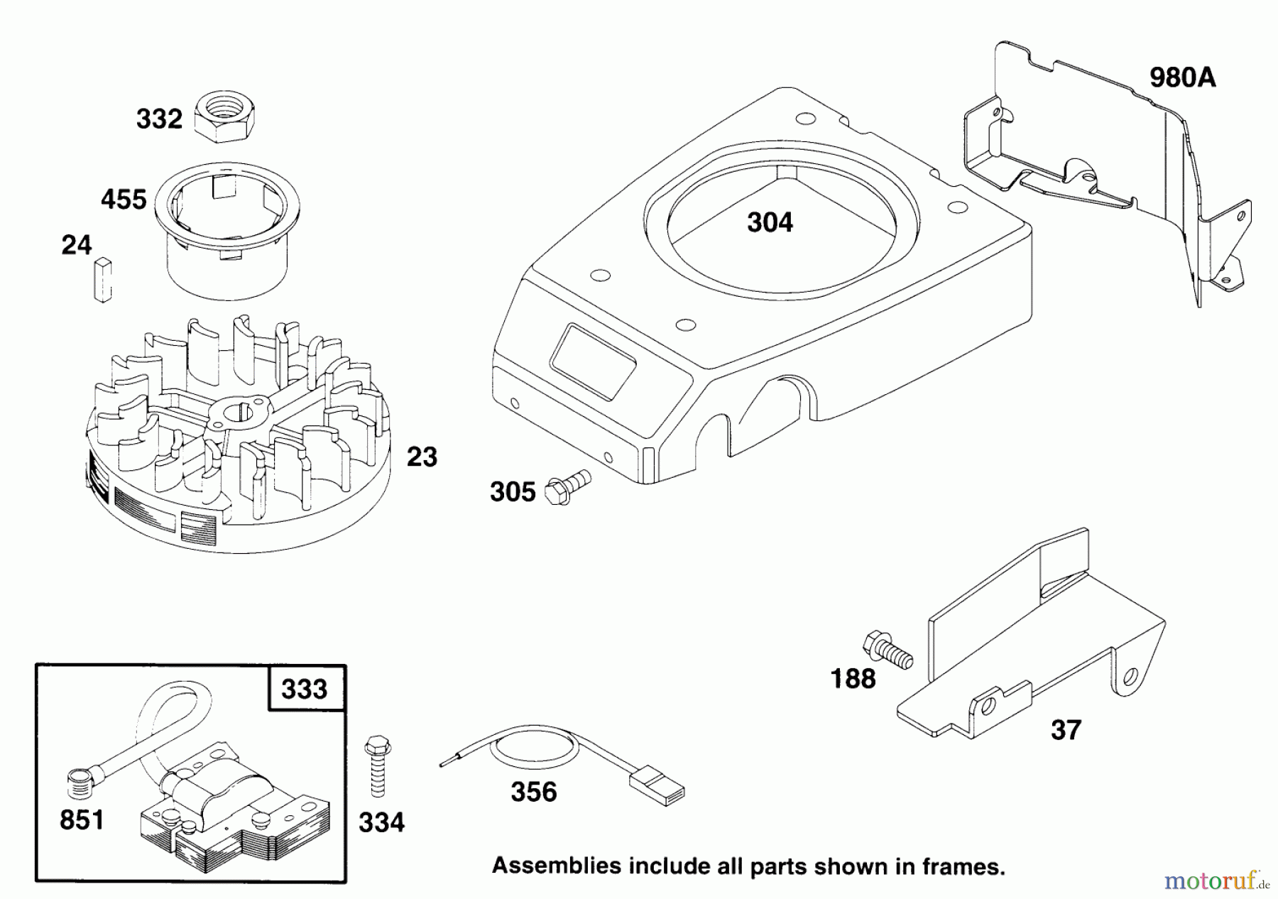 Toro Neu Mowers, Walk-Behind Seite 2 22151 - Toro Lawnmower, 1994 (4900001-4999999) ENGINE GTS 150 #6