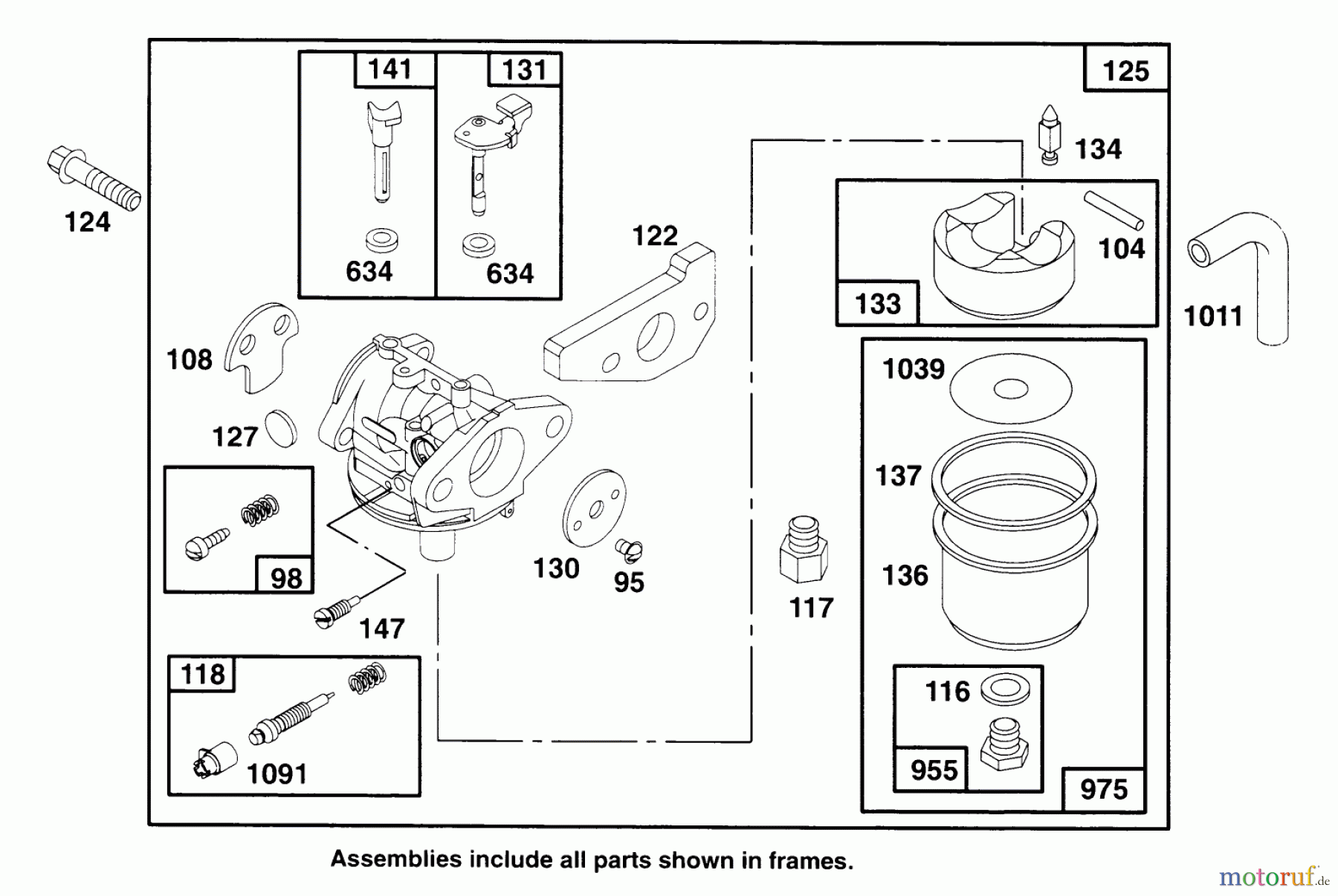 Toro Neu Mowers, Walk-Behind Seite 2 22151 - Toro Lawnmower, 1996 (6900001-6999999) ENGINE GTS 150 #3