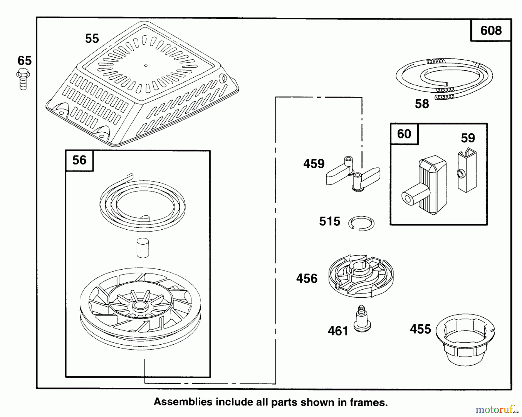 Toro Neu Mowers, Walk-Behind Seite 2 22151 - Toro Lawnmower, 1996 (6900001-6999999) ENGINE GTS 150 #5