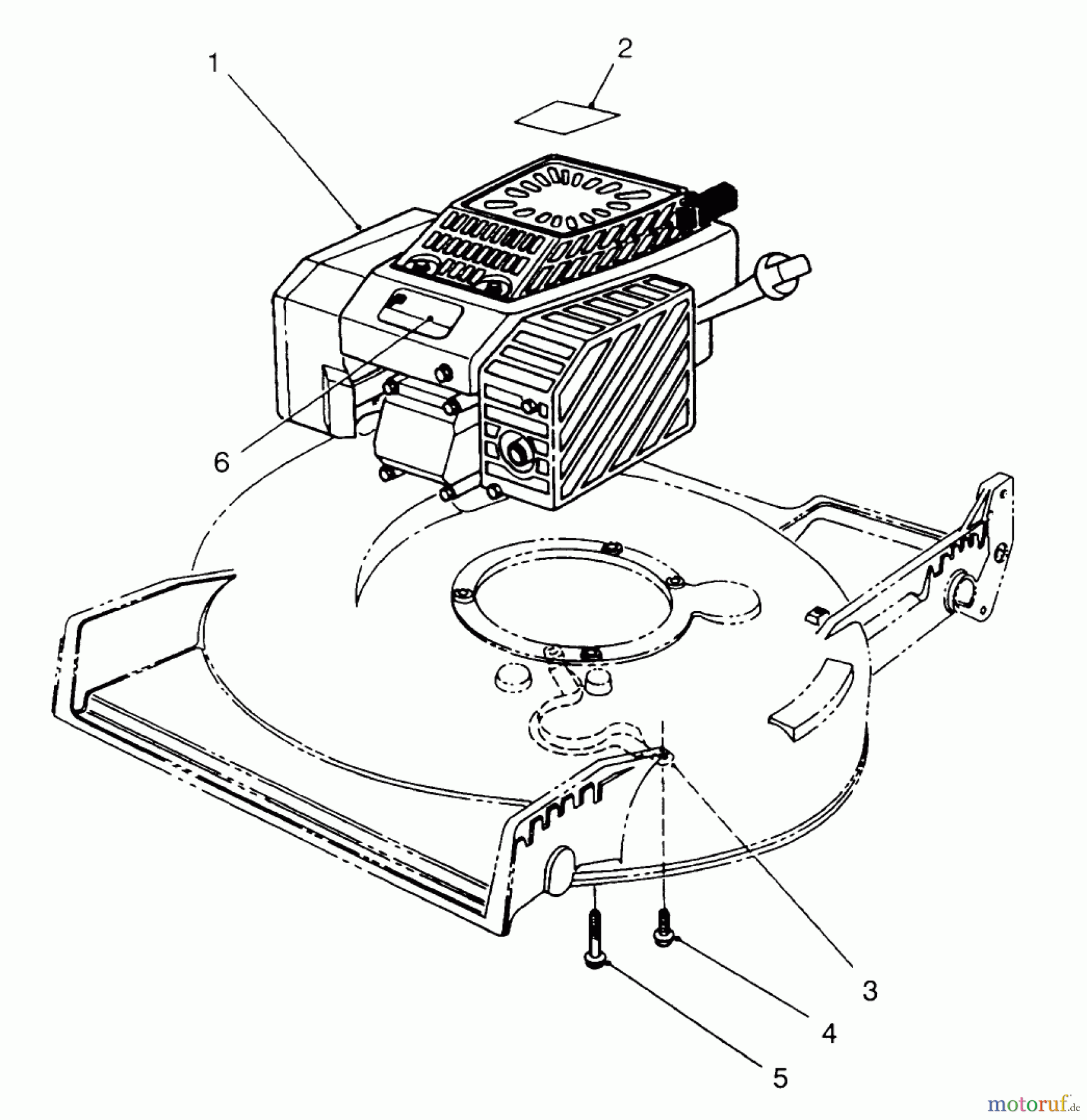 Toro Neu Mowers, Walk-Behind Seite 2 22153BC - Toro Lawnmower, 1995 (5900001-5999999) ENGINE ASSEMBLY