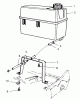 Toro 22153BC - Lawnmower, 1995 (5900001-5999999) Ersatzteile GAS TANK ASSEMBLY
