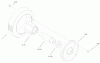 Toro 22158 - Recycler Rear Bagger Mower, 1999 (9900001-9999999) Ersatzteile FRONT WHEEL ASSEMBLY
