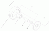Toro 22161 - Recycler Mower, 2001 (210000001-210999999) Ersatzteile FRONT WHEEL & TIRE ASSEMBLY NO. 53-7720
