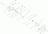 Toro 22161 - Recycler Mower, 2001 (210000001-210999999) Ersatzteile REAR WHEEL & GEAR CASE ASSEMBLY