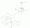Toro 22162 - Recycler Mower, 2001 (210000001-210999999) Ersatzteile FUEL TANK ASSEMBLY