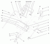 Toro 22162 - Recycler Mower, 2001 (210000001-210999999) Ersatzteile HANDLE CONTROL ASSEMBLY