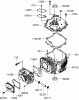 Toro 22164 (PT21) - PT21 Trim Mower, 2007 (270003001-270999999) Ersatzteile CYLINDER AND CRANKCASE ASSEMBLY KAWASAKI FJ180V-AS28