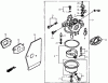 Toro 22168 - 21" Heavy-Duty Recycler/Rear Bagger Lawnmower, 2005 (250000001-250999999) Ersatzteile CARBURETOR ASSEMBLY HONDA GXV160A1 T1AH