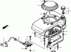 Toro 22168 - 21" Heavy-Duty Recycler/Rear Bagger Lawnmower, 2005 (250000001-250999999) Ersatzteile FAN COVER ASSEMBLY HONDA GXV160A1 T1AH