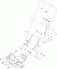 Toro 22168 - 21" Heavy-Duty Recycler/Rear Bagger Lawnmower, 2005 (250000001-250999999) Ersatzteile LOWER HANDLE ASSEMBLY
